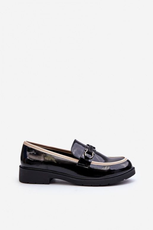 Zapatos mujer charol Mocasines S.Barski HY336A color negro