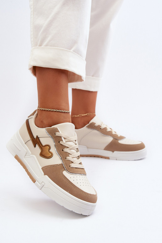 Zapatillas modelo zapatos con plataforma beige Zeparine