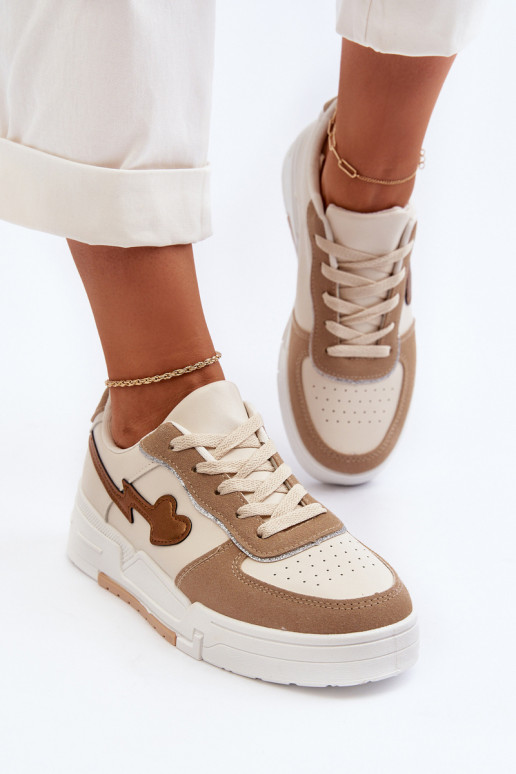 Zapatillas modelo zapatos con plataforma beige Zeparine