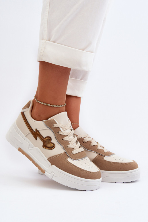 Zapatillas modelo zapatos con plataforma beige Zeparine