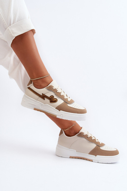 Zapatillas modelo zapatos con plataforma beige Zeparine