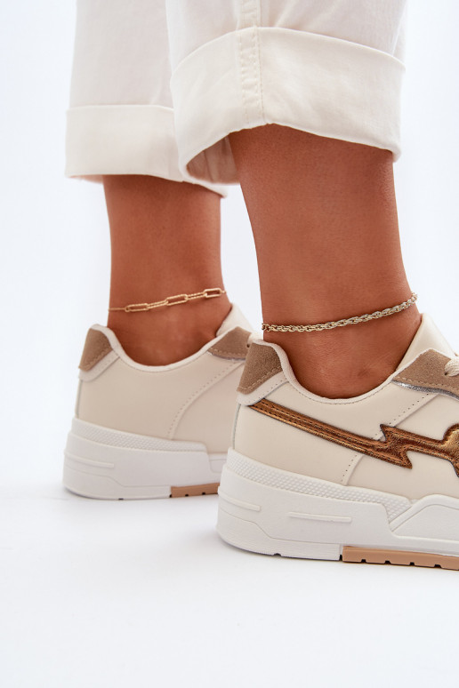 Zapatillas modelo zapatos con plataforma beige Zeparine