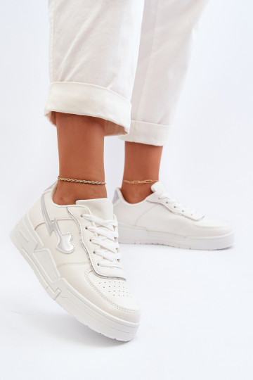 Zapatillas modelo zapatos con plataforma en color blanco Zeparine 2