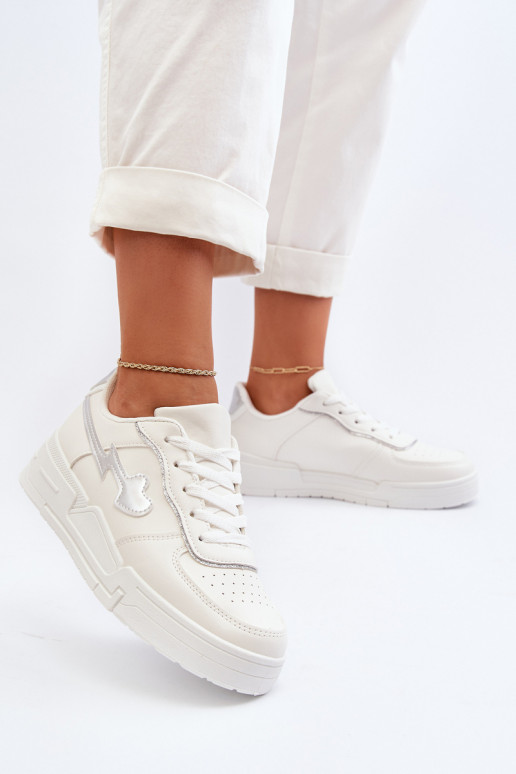 Zapatillas modelo zapatos con plataforma en color blanco Zeparine