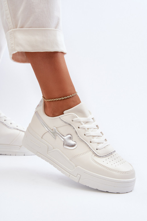Zapatillas modelo zapatos con plataforma en color blanco Zeparine