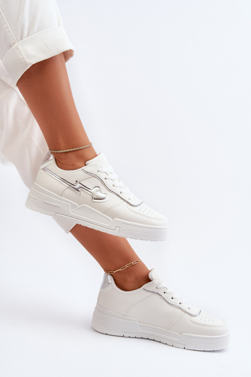 Zapatillas modelo zapatos con plataforma en color blanco Zeparine