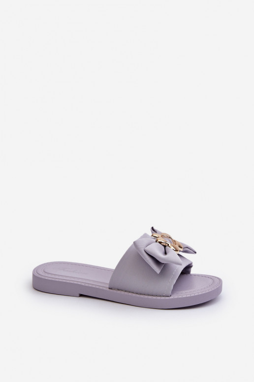 Pantuflas de mujer con cintas Lawendowe Arsicada Pantuflas de mujer con cintas Lawendowe Arsicada