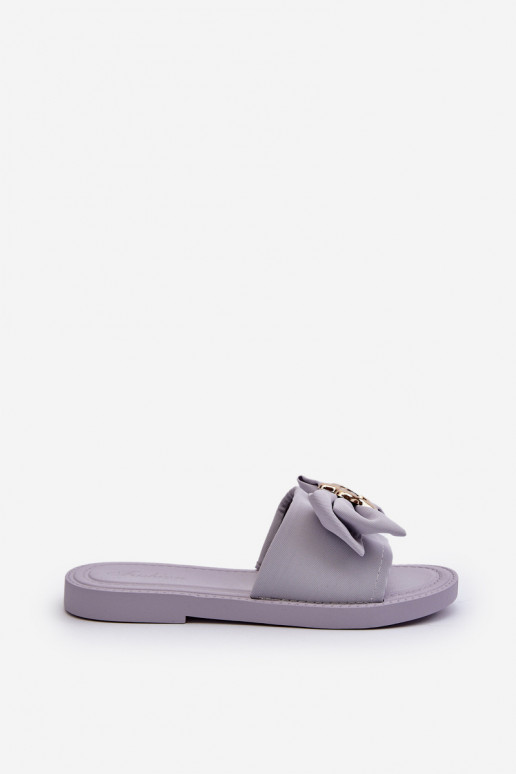 Pantuflas de mujer con cintas Lawendowe Arsicada Pantuflas de mujer con cintas Lawendowe Arsicada
