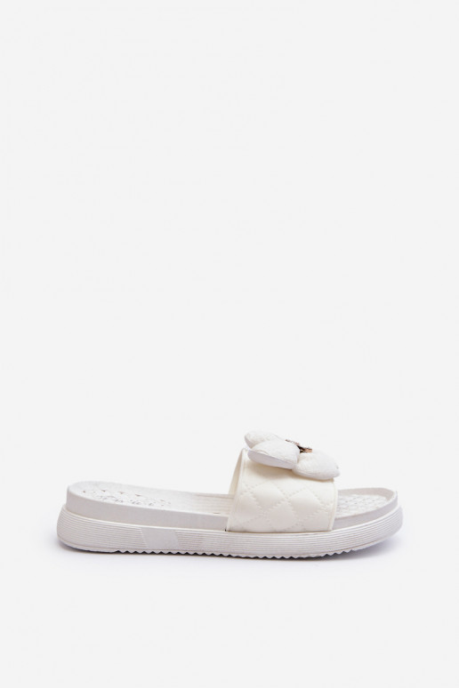 Zapatillas de casa de mujer con adornosj Platformie color blanco Cedrella Zapatillas de casa de mujer con adornosj Platformie color blanco Cedrella