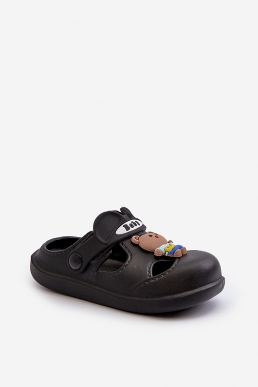 Zapatillas Infantiles Zapatillas ligeras con adornos color negro Opleja