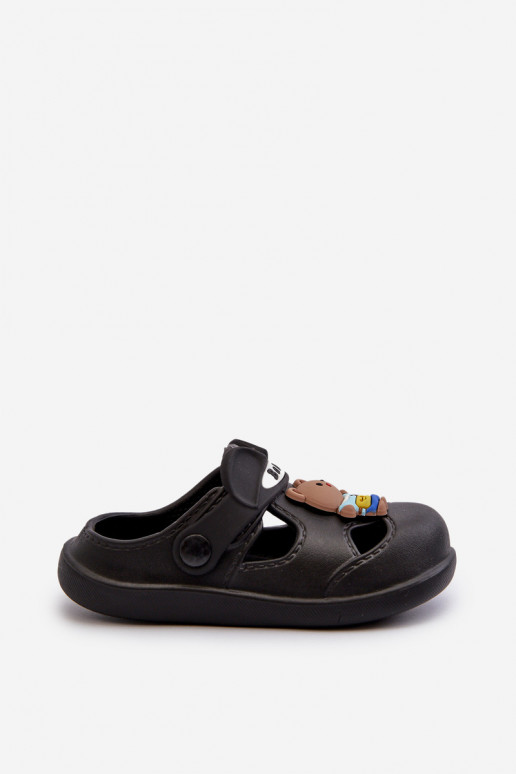 Zapatillas Infantiles Zapatillas ligeras con adornos color negro Opleja