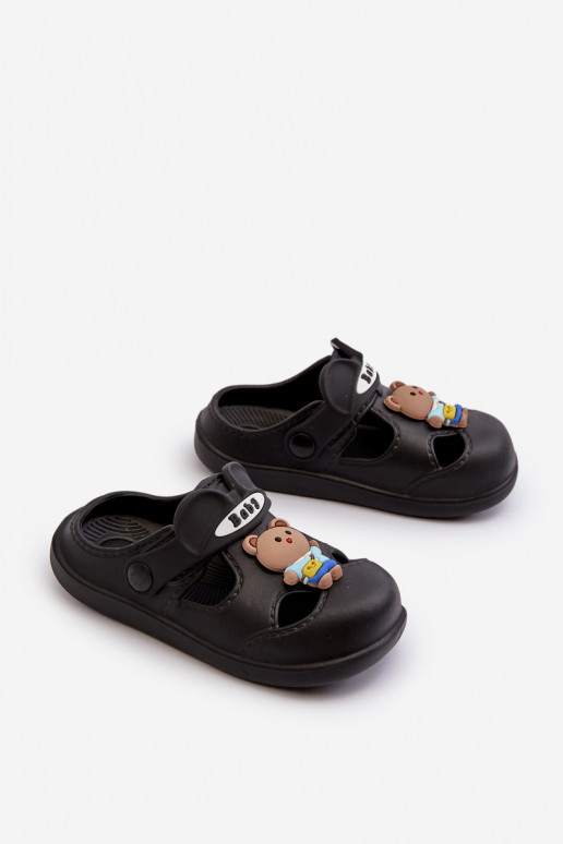 Zapatillas Infantiles Zapatillas ligeras con adornos color negro Opleja
