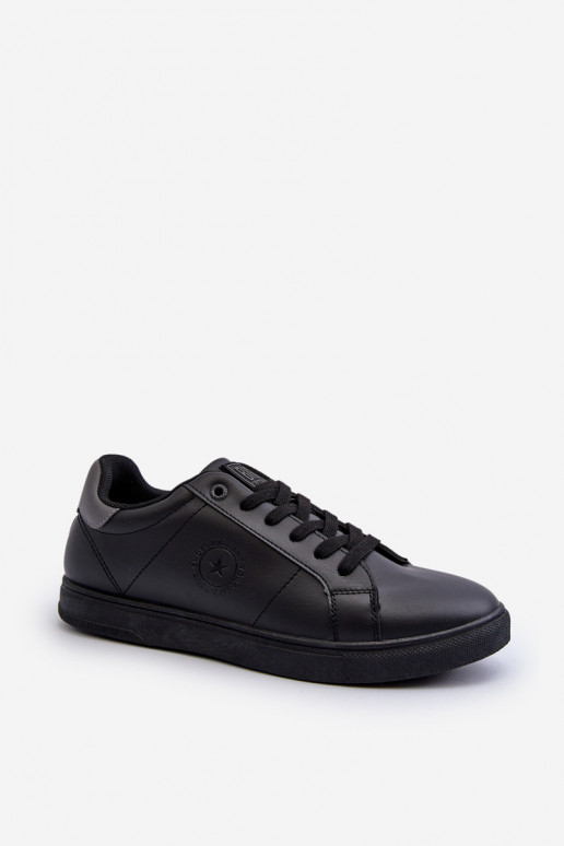 Zapatos casual de hombre fabricados en piel ecológica Big Star NN174284 color negro