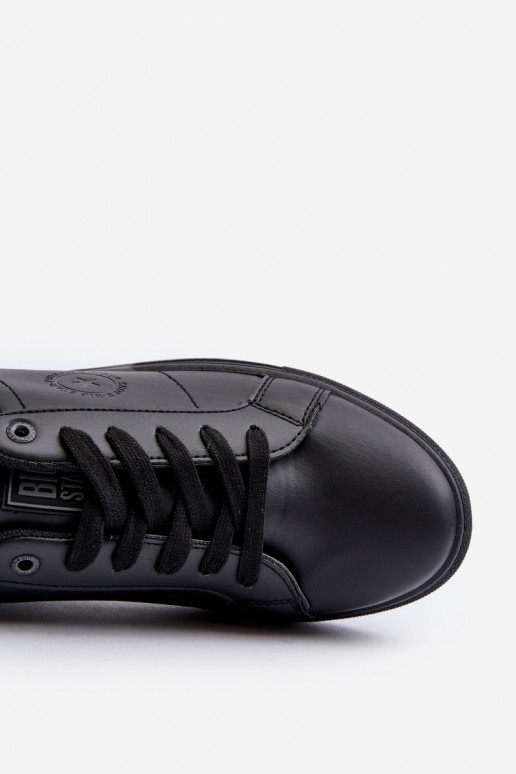 Zapatos casual de hombre fabricados en piel ecológica Big Star NN174284 color negro