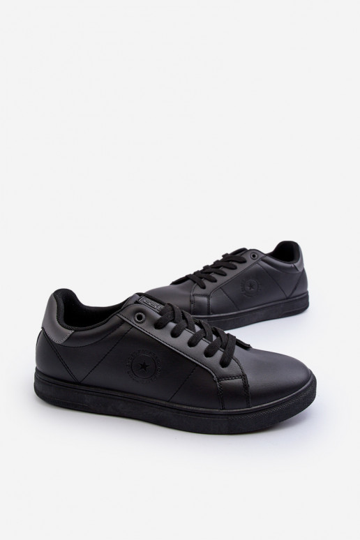 Zapatos casual de hombre fabricados en piel ecológica Big Star NN174284 color negro
