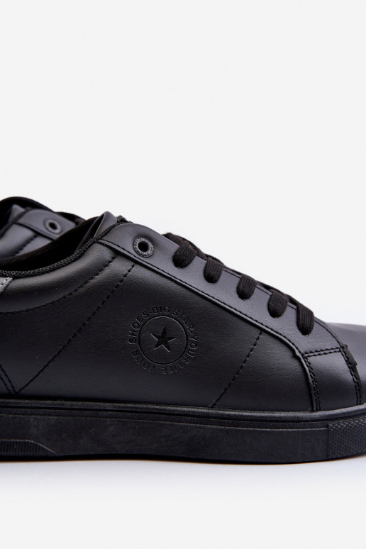 Zapatos casual de hombre fabricados en piel ecológica Big Star NN174284 color negro