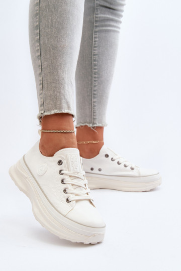 Zapatos de mujer con suelas macizas de moda Big Star NN274126 color blanco