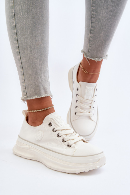 Zapatos de mujer con suelas macizas de moda Big Star NN274126 color blanco