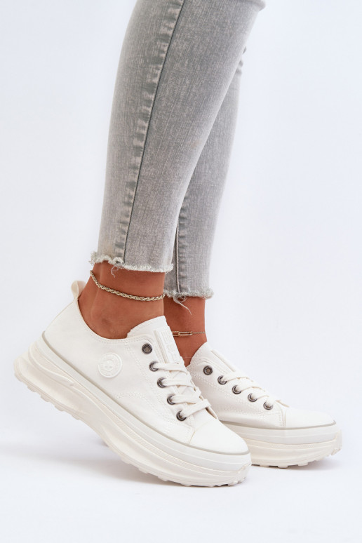 Zapatos de mujer con suelas macizas de moda Big Star NN274126 color blanco