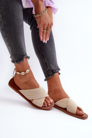 Pantuflas Big Star NN274078 beige 2