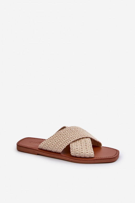 Pantuflas Big Star NN274078 beige