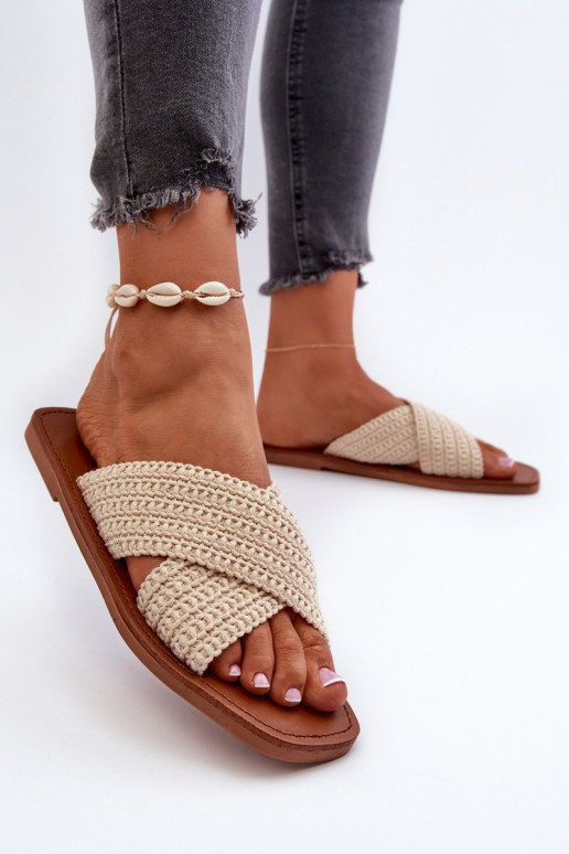 Pantuflas Big Star NN274078 beige