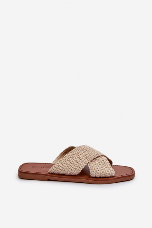 Pantuflas Big Star NN274078 beige