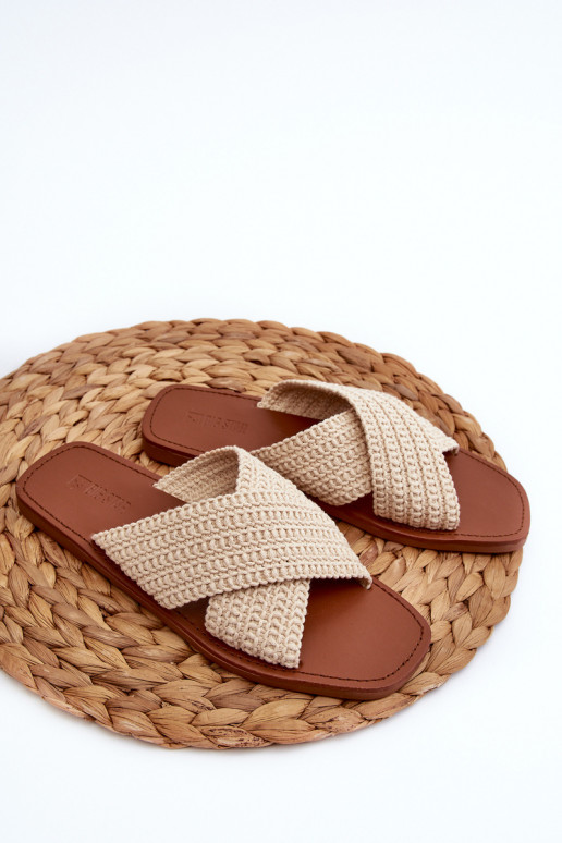 Pantuflas Big Star NN274078 beige