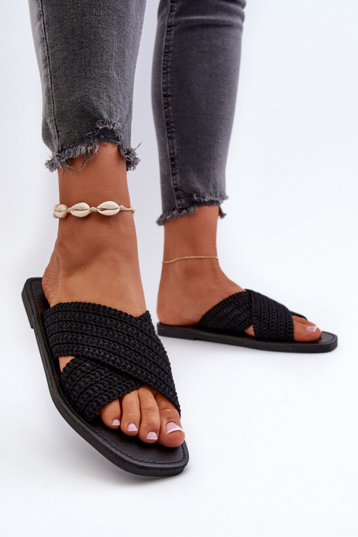 Pantuflas Big Star NN274077 negro