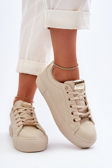 Zapatillas modelo zapatos Big Star NN274210 color beige 2