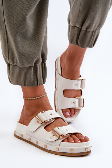 Chanclas de mujer con plataforma Big Star NN274081 blanco