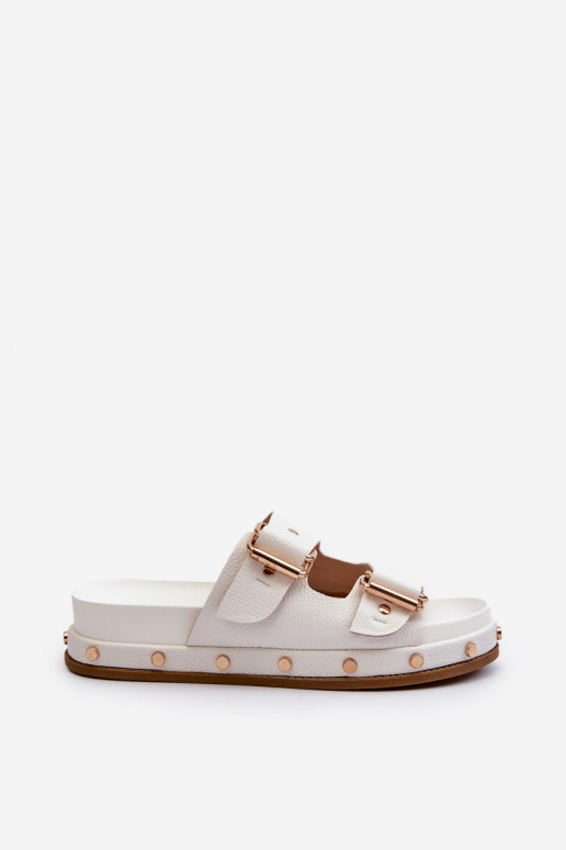 Chanclas de mujer con plataforma Big Star NN274081 blanco