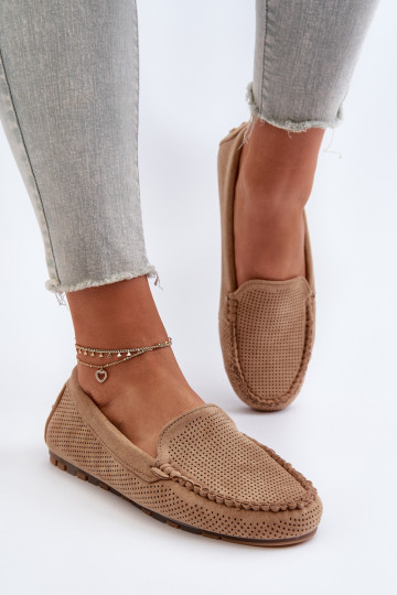 Mocasines elegantes de ante beige Ranica