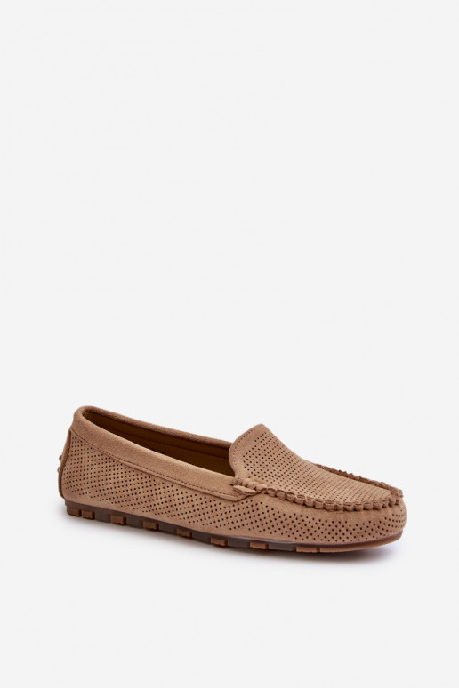 Mocasines elegantes de ante beige Ranica