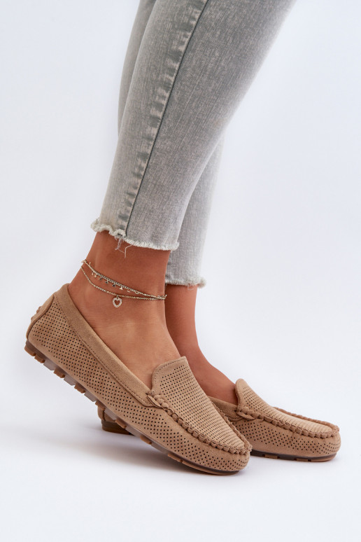 Mocasines elegantes de ante beige Ranica