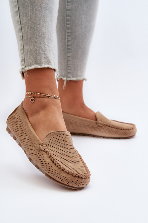Mocasines elegantes de ante beige Ranica