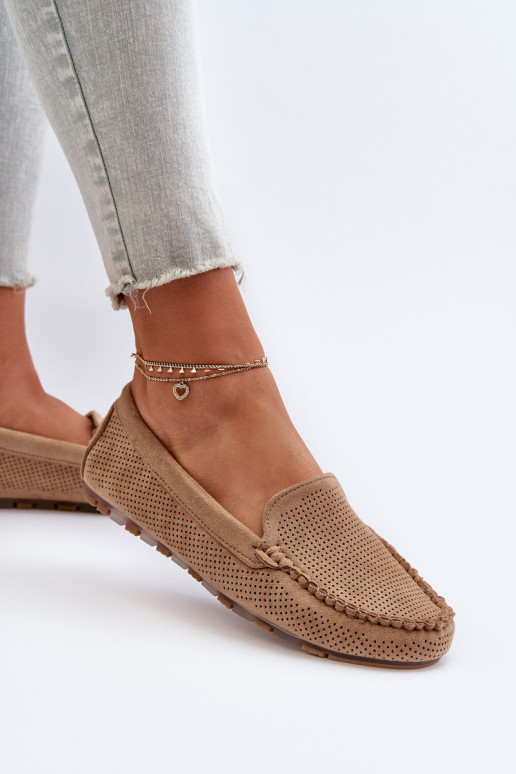 Mocasines elegantes de ante beige Ranica