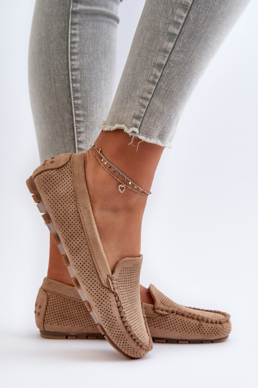 Mocasines elegantes de ante beige Ranica