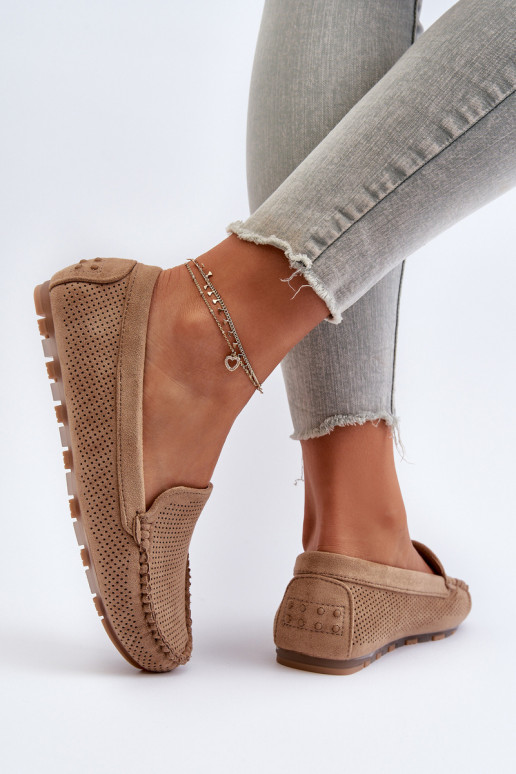 Mocasines elegantes de ante beige Ranica