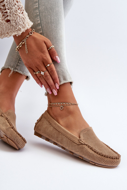 Mocasines elegantes de ante beige Ranica