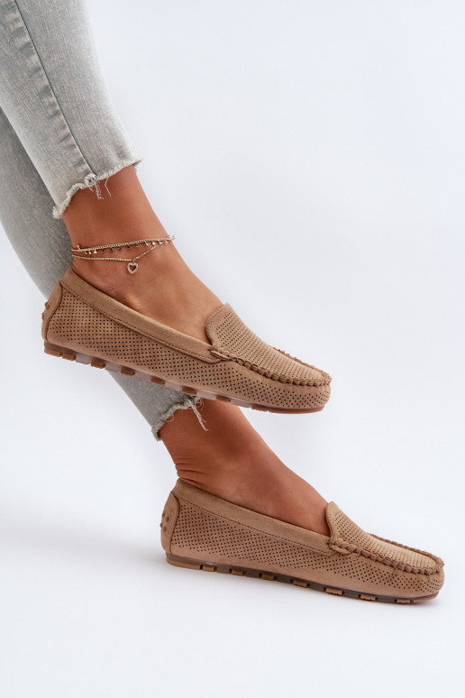 Mocasines elegantes de ante beige Ranica