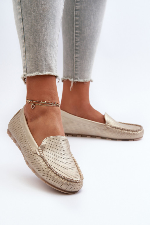 Mocasines color oro Ranica