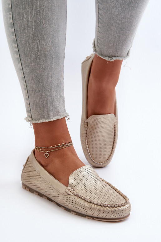 Mocasines color oro Ranica