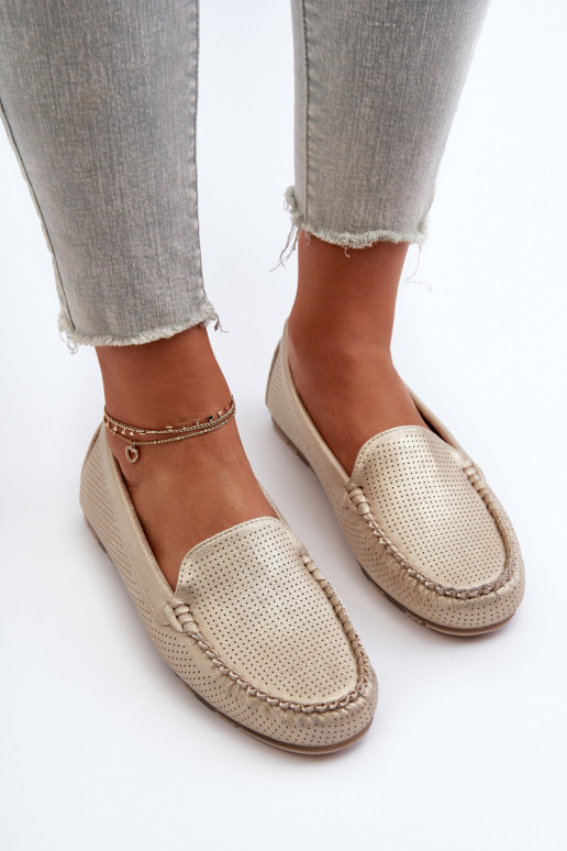 Mocasines color oro Ranica