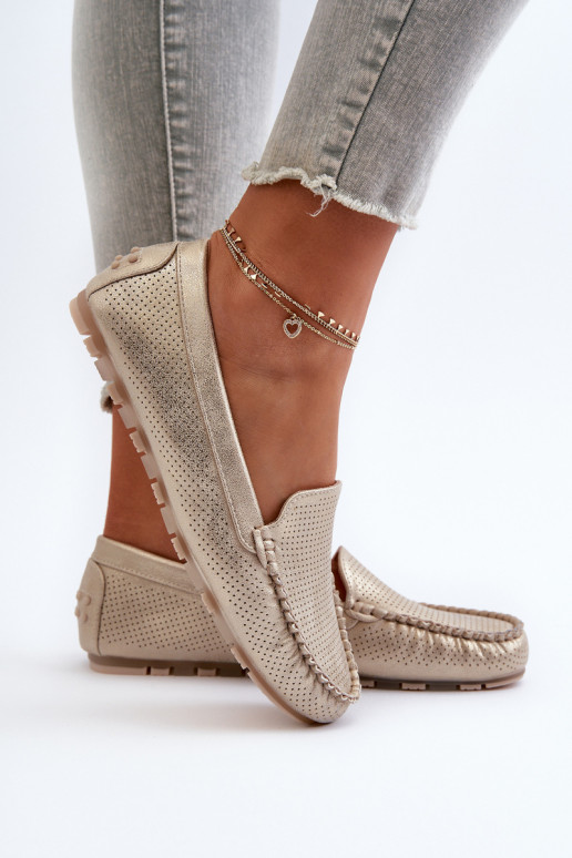 Mocasines color oro Ranica