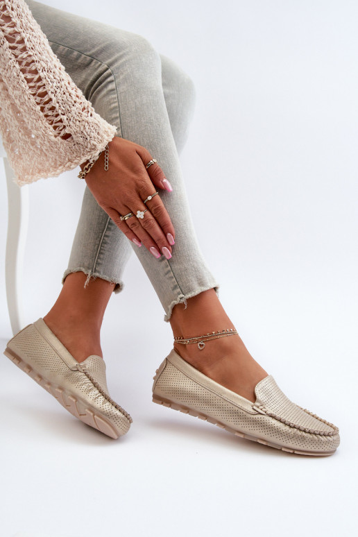 Mocasines color oro Ranica