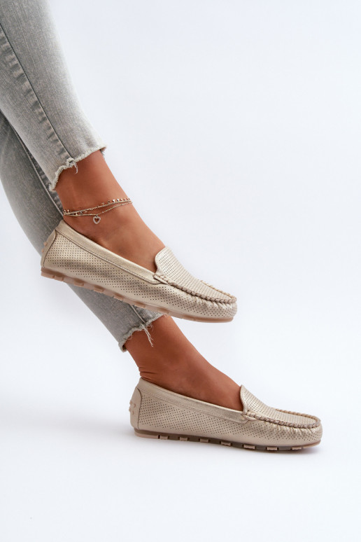 Mocasines color oro Ranica