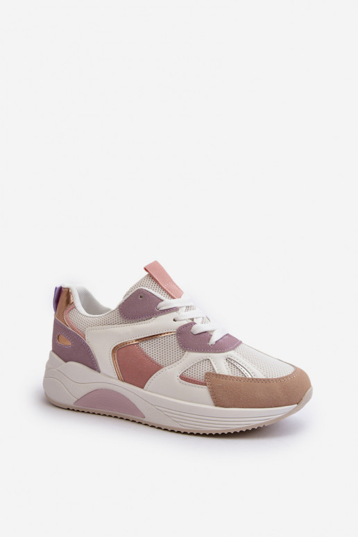 Deportivas modelo zapatos con plataforma color Morado Lenivia