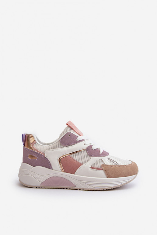 Deportivas modelo zapatos con plataforma color Morado Lenivia