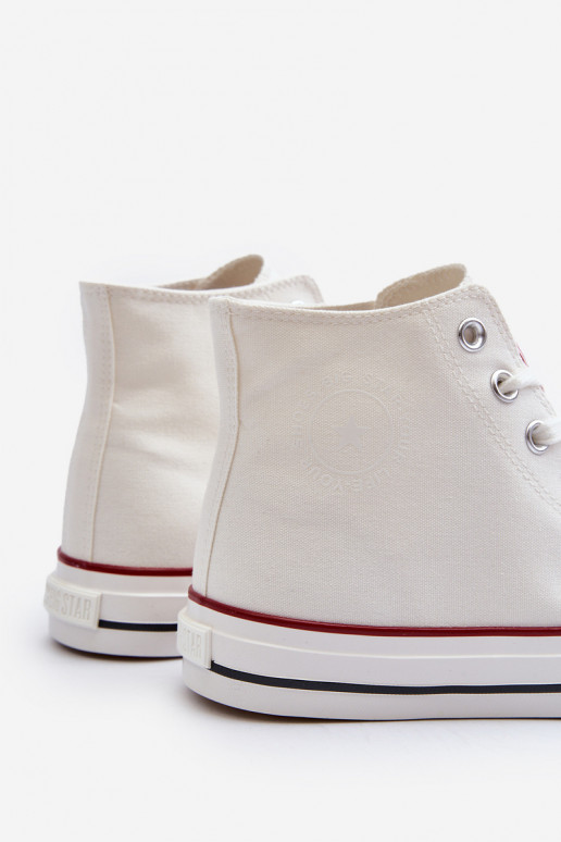 Zapatos casual con suela Big Star NN174104 color blanco.